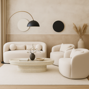 Aurena Lux 3-Piece Bouclé Sofa Set