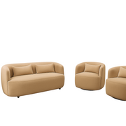 Aurena Lux 3-Piece Bouclé Sofa Set