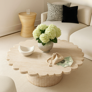 Camellia Travertine Coffee Table