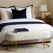 Channel Tufted Bench