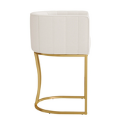 Low Back PU Leather Counter Stools (Set of 2)