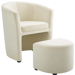 Nobu Chair with Ottoman