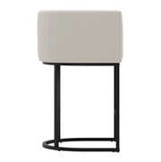 Contemporary Linen Counter-Height Stool (Set of 2)