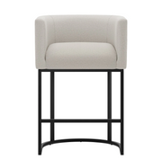 Contemporary Linen Counter-Height Stool (Set of 2)