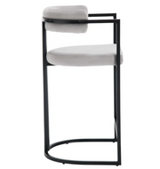 Modern Upholstered Hollow Bar Stools (Set of 2)