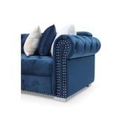 Jilian Velvet Left Hand Facing Sectional Sofa