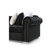 Jilian Velvet Left Hand Facing Sectional Sofa