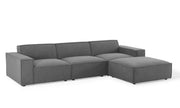 4 Piece Fabric Sectional Sofa