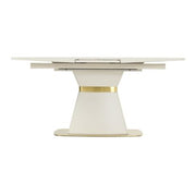 Candy Foldable Dining Table, Beige & Gold
