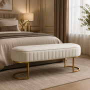 Channel Tufted Bench