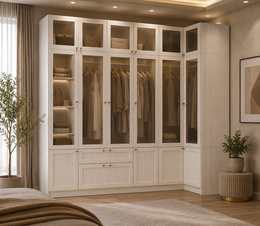 Celestria Luxe L-Shape Wardrobe