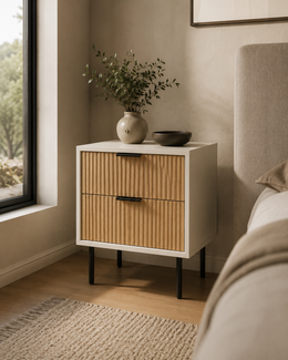 Slate 2 Drawer Nightstand