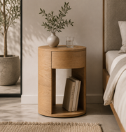 Pura Round Nightstand
