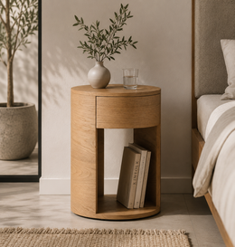 Pura Round Nightstand