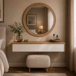 Sylven Floating Dresser with Mirror