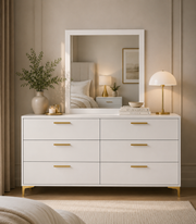 Elanor 6 Drawers Dresser with Mirror