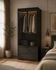 Modern 2-Door Armoire