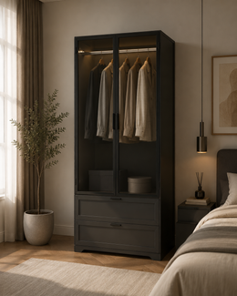 Modern 2-Door Armoire