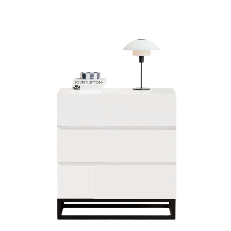 Gloss Patterned Chest of 3 Drawers