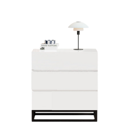 Gloss Patterned Chest of 3 Drawers