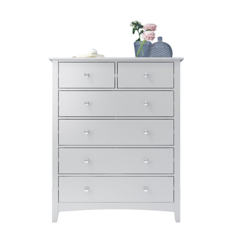 Finch 2+4 Chest of Drawers in Light Grey