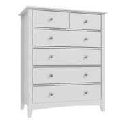 Finch 2+4 Chest of Drawers in Light Grey