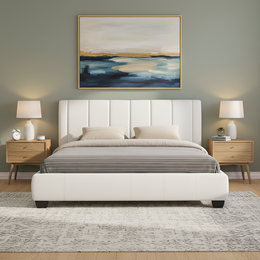 Vellaro Channel Upholstered Bed
