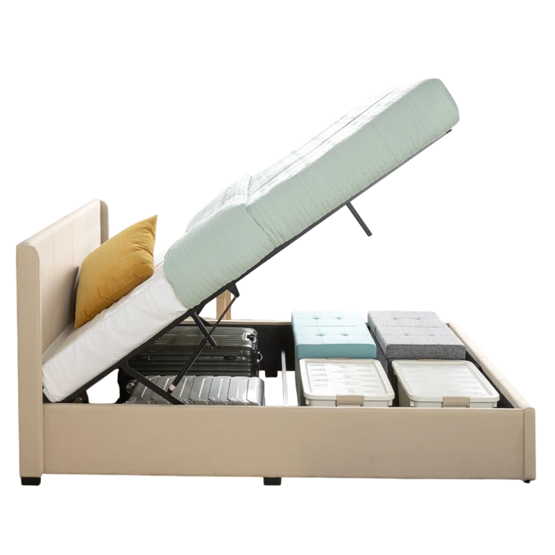 Estella Upholstered Hydraulic Storage Bed