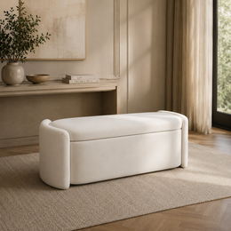 Oval Storage Ottoman