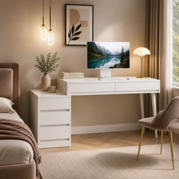 Luxe 5-Drawer Desk