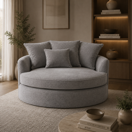 Akiro Round Accent Chair