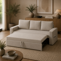 3-Seater Pull-Out Sofa Cum Bed