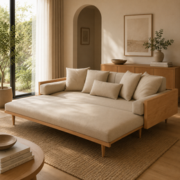 Solid Wood Sofa Bed