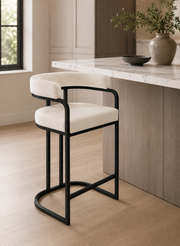 Velvet Counter-Height Bar Stools (Set of 2)
