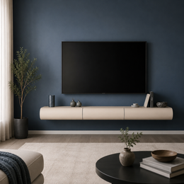 Floe Curve Wall-Mount TV Console