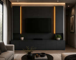 Noir Entertainment Panel Unit