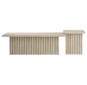 Sedona Travertine Coffee Table Set of 2