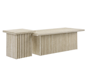 Sedona Travertine Coffee Table Set of 2