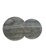 Belluno Round Travertine Set