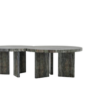 Belluno Round Travertine Set