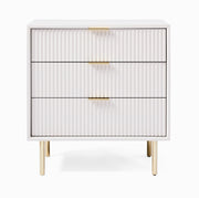 Slate 3 Drawer Nightstand