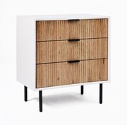 Slate 3 Drawer Nightstand