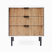 Slate 3 Drawer Nightstand