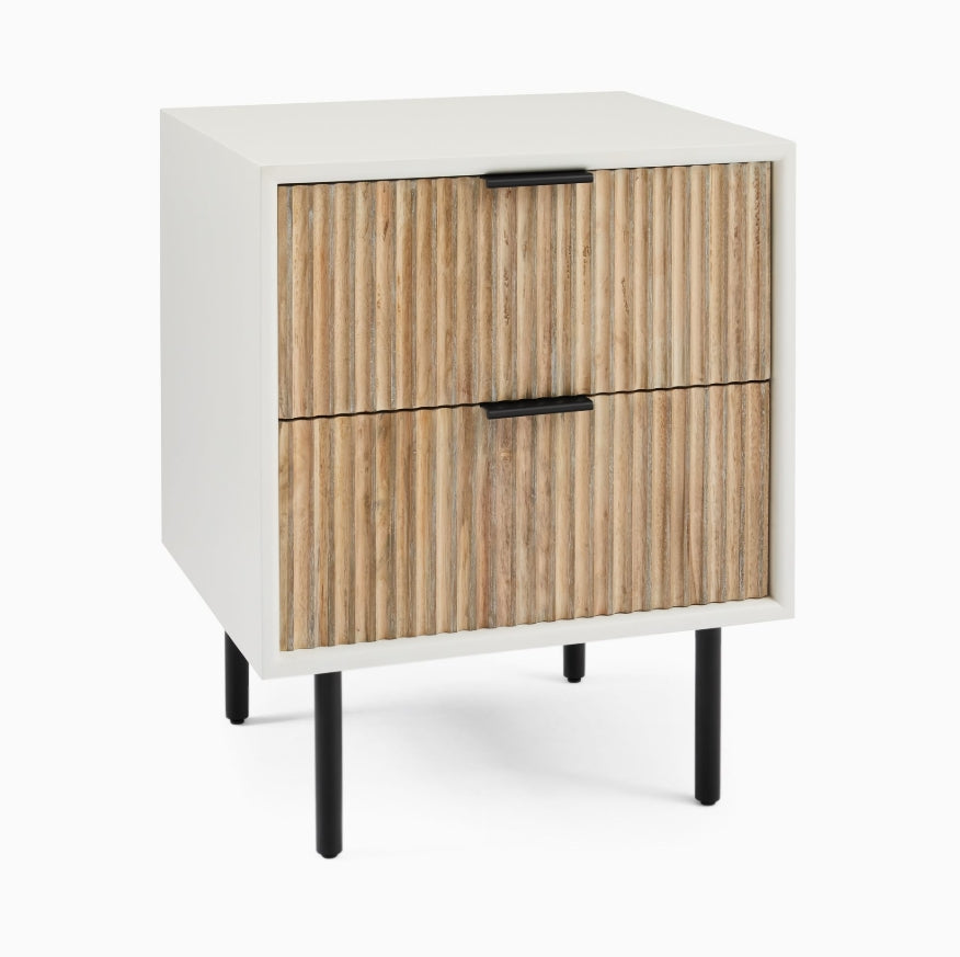 Slate 2 Drawer Nightstand