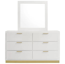 Auralie 6 Drawers Dresser with Mirror