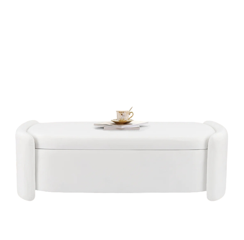 Oval Storage Ottoman