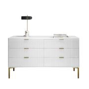 High Gloss Wide Chest of 6 Drawer’s