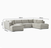 Bricklyn 3-Piece U-Shape Sofa