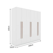Prisma 6-Door Wardrobe