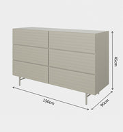 Oryl 6 Drawers Dresser